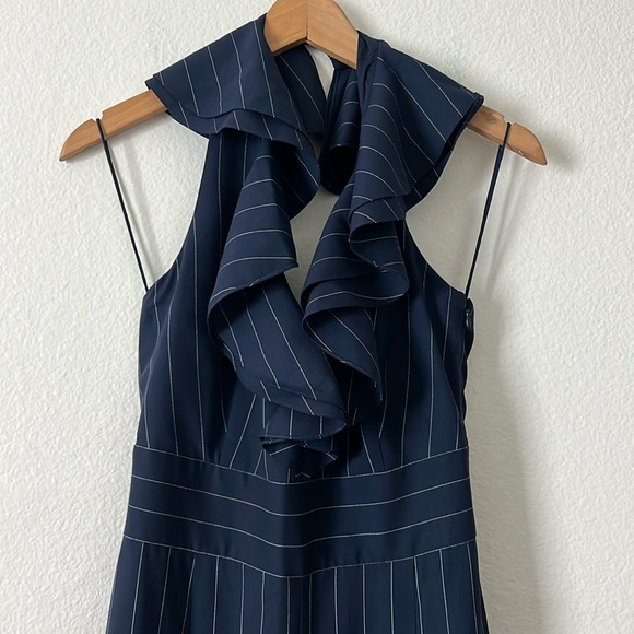 New Ralph Lauren Purple Label Navy/White Jumpsuit Size 2 - Picture 3 of 14